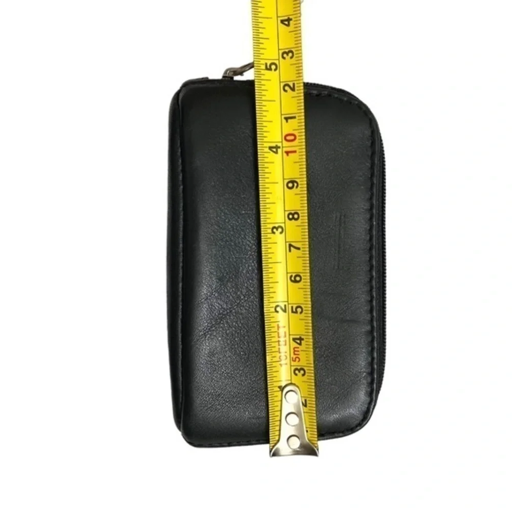 Hobo black zipper coin or makeup pouch bag